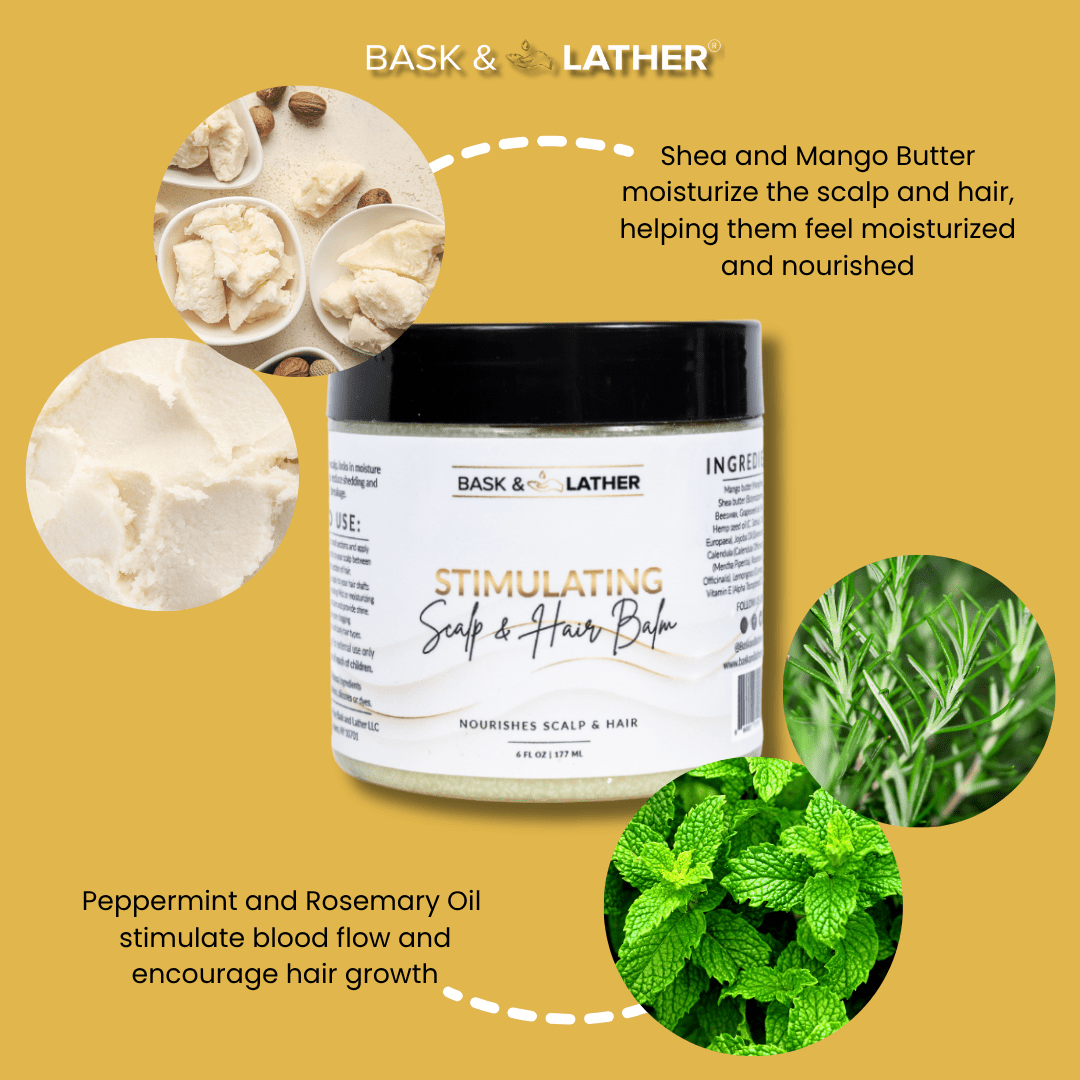 Stimulating Scalp & Hair Balm for Dry Scalp, Moisture & Healthy Hair