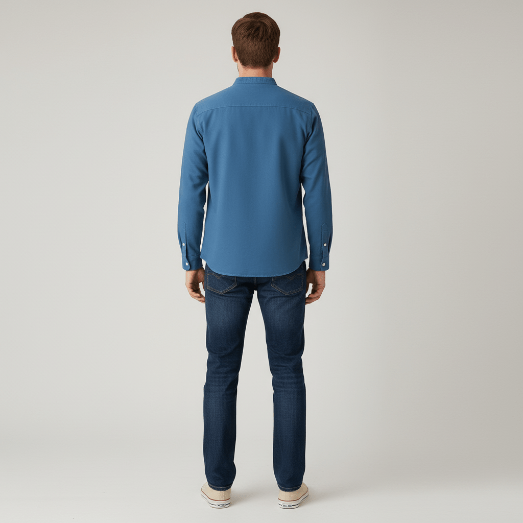 Takeshi Band Collar Shirt