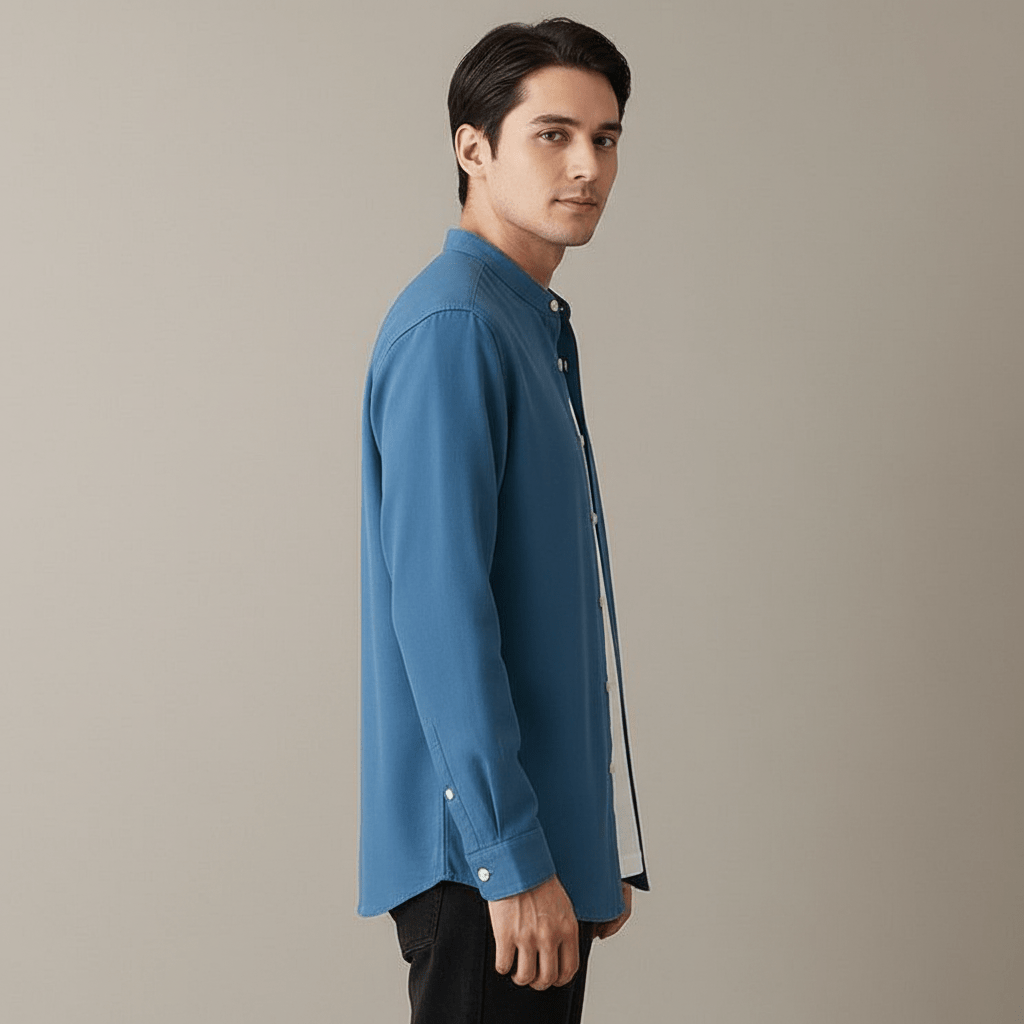 Takeshi Band Collar Shirt